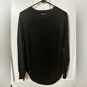 Black Speckled Knit Sweater